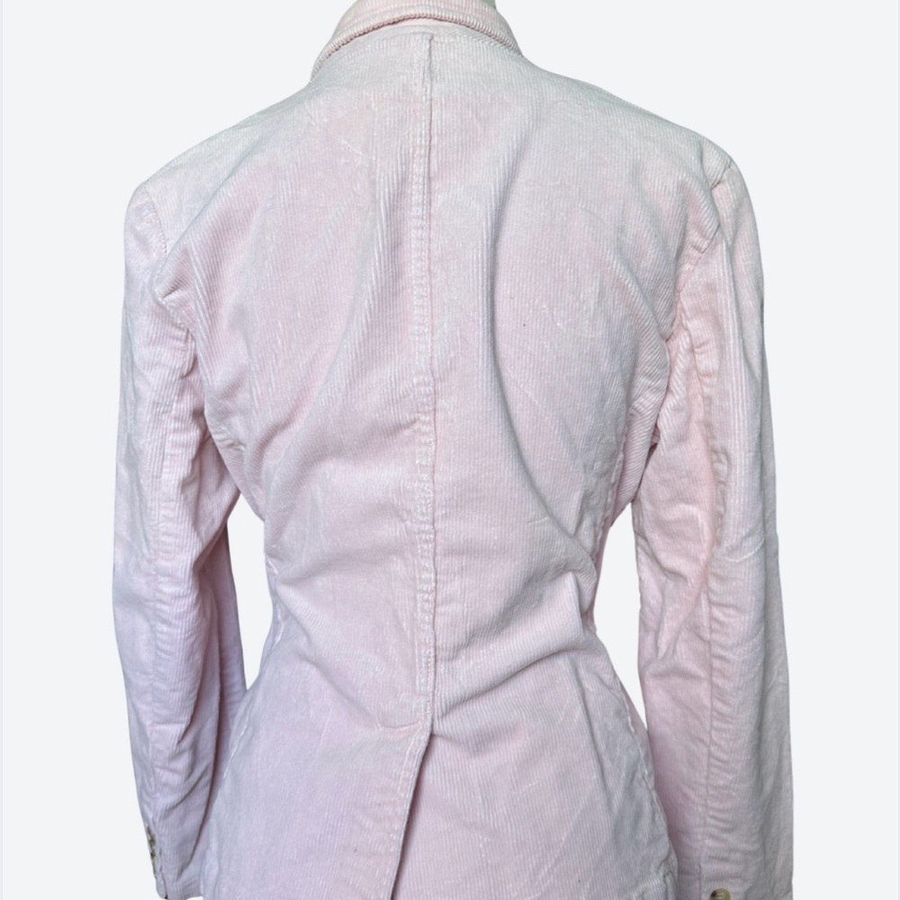 Women's Chaps Pink Corduroy Jacket tortoise buttons PL